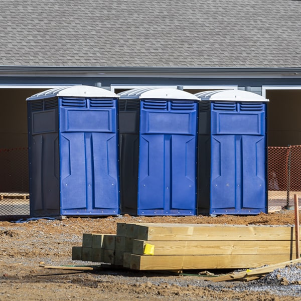 how can i report damages or issues with the portable restrooms during my rental period in Carlton OR